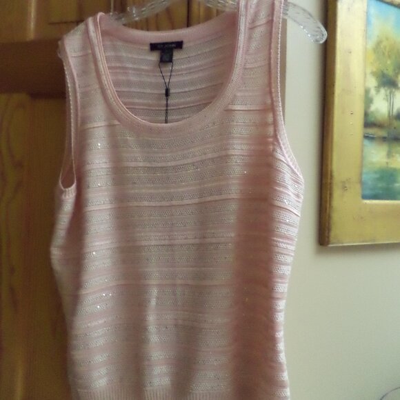 St. John Waterfall Cardigan Sweater+Tank Shades of Pink-Large NEW $1595 - Picture 8 of 16